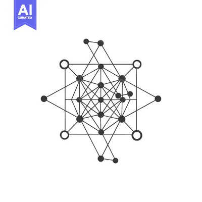 Popular premium asset: Abstract Geometric Network with Interconnected Nodes