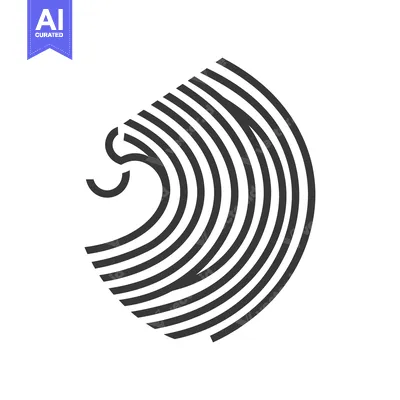 Premium design asset: Abstract Geometric Pattern of Concentric Arcs