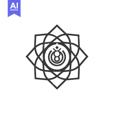 Aset premium populer: Abstract geometric pattern with concentric circles and diamonds