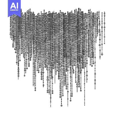 Aset premium populer: Abstract Geometric Pattern with Vertical Lines of Irregular Shapes