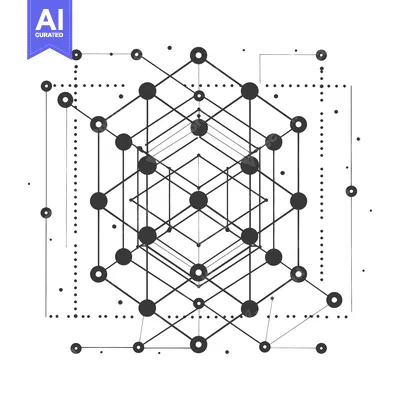 Popular premium asset: Abstract Geometric Structure with Interconnected Circles and Lines