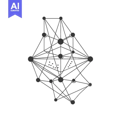 Aset premium populer: Abstract Geometric Structure with Interconnected Nodes