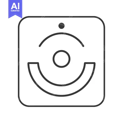 Aset premium populer: Abstract Geometric Symbol Within A Square