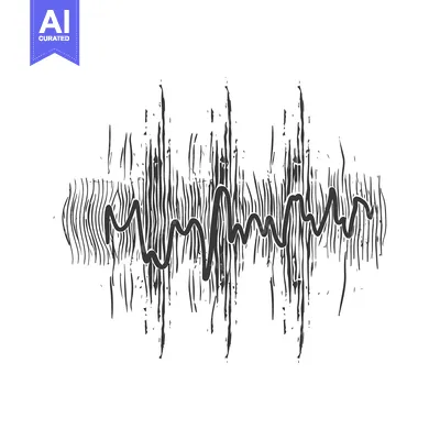 Abstract Graphic Representation of a Sound Wave