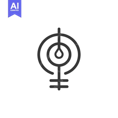 Aset premium populer: Abstract Icon of a Drop of Water Inside a Circle