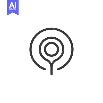 Popular premium asset: Abstract Icon with Concentric Circles and a Droplet