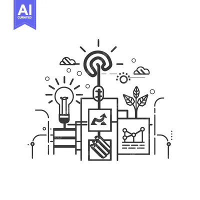 Abstract Illustration of Business Growth and Success
