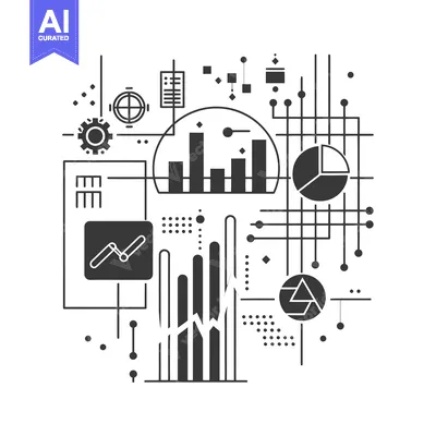 Abstract Illustration of Data Analysis and Business Growth