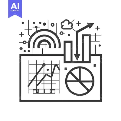 Abstract Illustration of Data Analysis and Growth