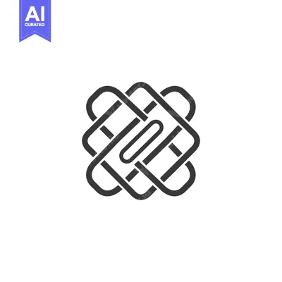 Popular premium asset: Abstract Interlocking Geometric Pattern in Black and White