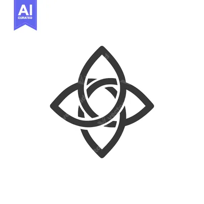 Aset premium populer: Abstract Interlocking Leaf Design