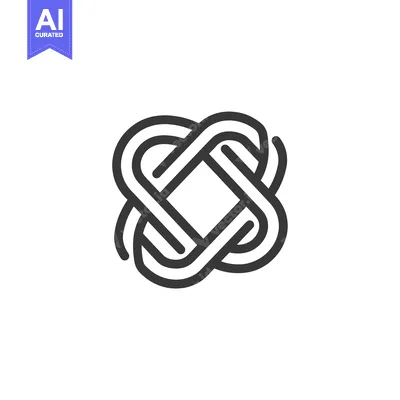Popular premium asset: Abstract Interlocking Lines Forming a Square Shape