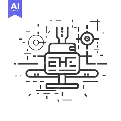 Abstract Line Art Depicting a Network System