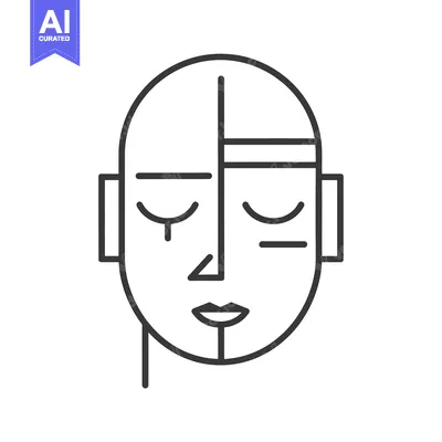Popular premium asset: Abstract Line Art Depiction of a Human Face