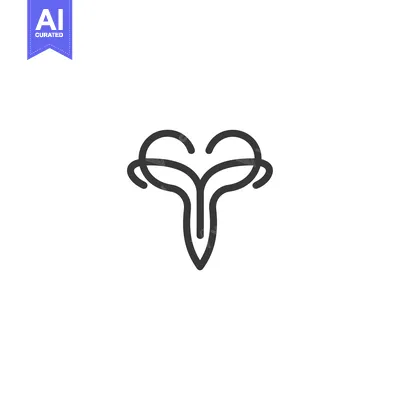 Aset premium populer: Abstract Line Art Design with a Heart Shape and a Pointy Bottom