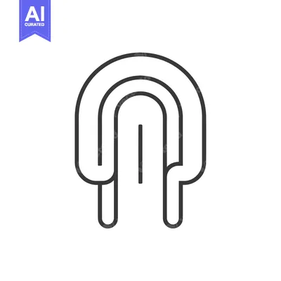 Aset desain premium: Abstract Line Art Design with a Single Vertical Line