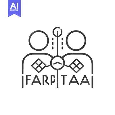 Aset desain premium: Abstract Line Art Design with Geometric Shapes and Text