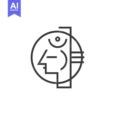 Popular premium asset: Abstract Line Art Illustration of a Human Head