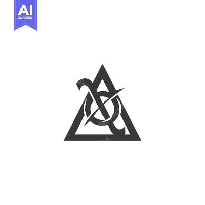Premium design asset: Abstract Logo Design with a Triangle, Circle, and Cross