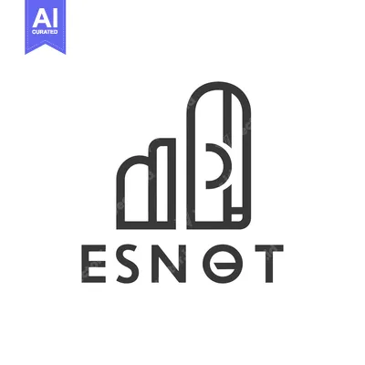 Popular premium asset: Abstract logo design with the word ESNOT