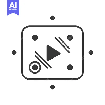 Aset premium populer: Abstract Play Button with Surrounding Dots and Lines