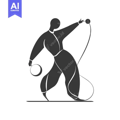 Aset premium populer: Abstract silhouette of a person juggling two balls
