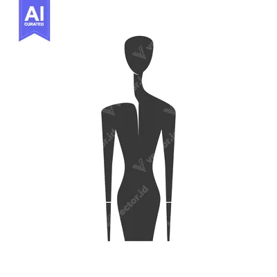 Aset premium populer: Abstract Silhouette of a Woman with Elongated Neck and Arms