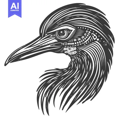 Popular premium asset: Abstract Stylized Bird Head with Geometric Details