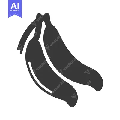 Aset premium populer: A Bunch of Two Curved Black Bananas