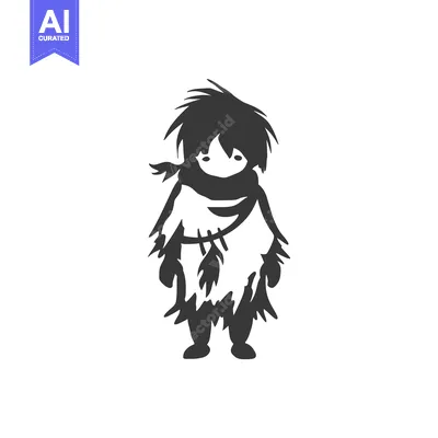 Premium design asset: A Cartoon Character Wearing a Fur-Trimmed Cloak and Scarf