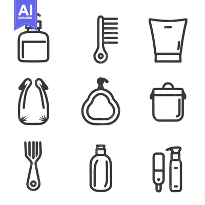 Simple and outlined illustrations of common everyday household items