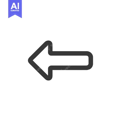 Popular premium asset: Simple Gray Arrow Pointing Left on White Background, Directional Icon