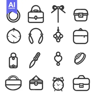 Popular premium asset: Collection of line art icons representing various everyday objects