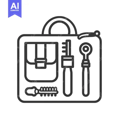 Dental Instruments Contained Inside a Portable Professional Carrying C
