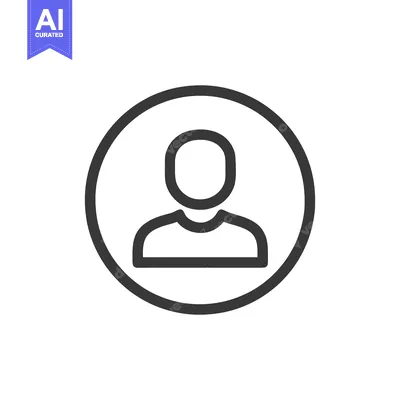 Aset premium populer: Minimalist User Icon: Simple Profile Symbol in Circle Outline