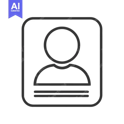 Popular premium asset: Simple black and white icon displaying a user profile or person