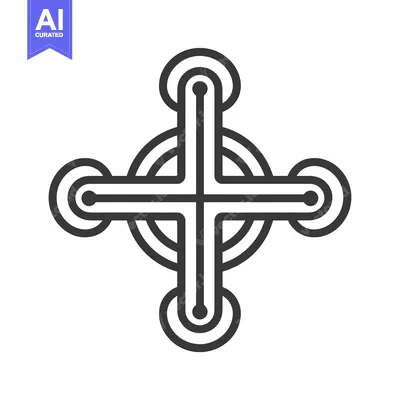 A Celtic Cross with Three Concentric Circles