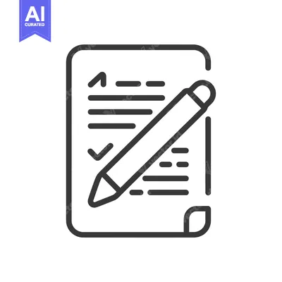 Premium design asset: A Checklist with a Pencil Icon on Paper