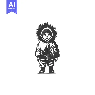 A child wearing a furry hooded winter jacket