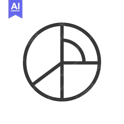 Aset desain premium: A Circular Chart Divided into Four Sections