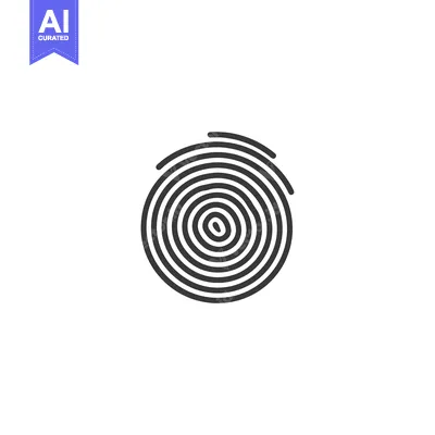 Aset desain premium: A Circular Pattern of Concentric Lines