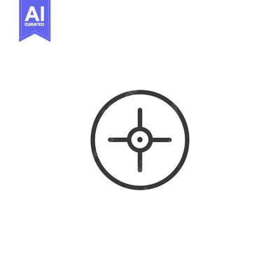 Popular premium asset: A circular target with a crosshair and a bullseye in the center
