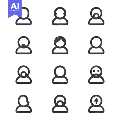 A Collection of 12 Diverse User Profile Icons with Different Features