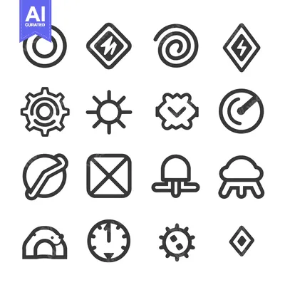 Popular premium asset: A Collection of 16 Simple Line Icons