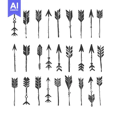 Premium design asset: A Collection of 24 Hand-Drawn Arrow Designs