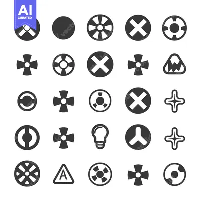 Premium design asset: A Collection of 25 Circular and Triangular Geometric Shapes with White