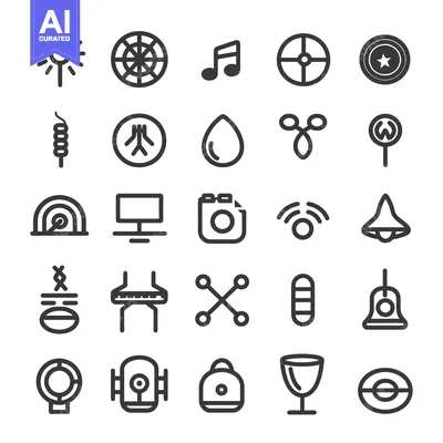Popular premium asset: A Collection of 25 Line Icons Depicting Diverse Concepts