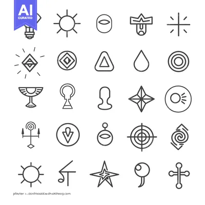 Popular premium asset: A Collection of 25 Symbolic Line Art Icons