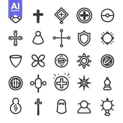 A Collection of 28  Diverse Symbolic Icons