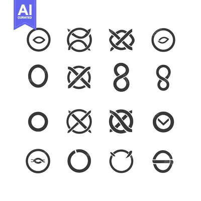 Popular premium asset: A Collection of Circular and Intertwined Geometric Shapes